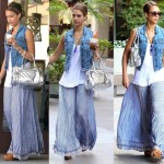 Can You Help Identify Jessica Alba’s Eye-Catching Silver Handbag?