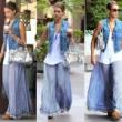 Can You Help Identify Jessica Alba’s Eye-Catching Silver Handbag?